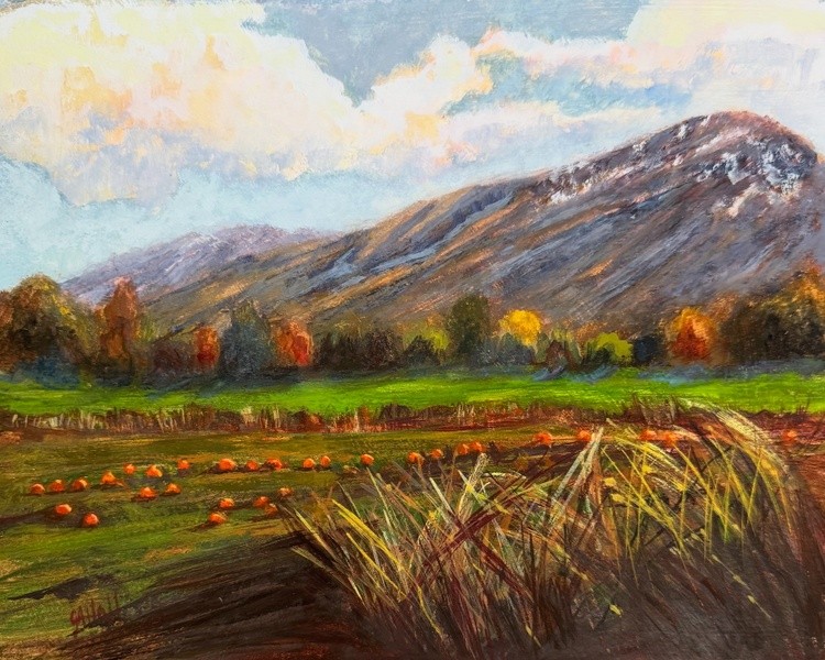 Farmington Pumpkins 10x8 gouache on paper
