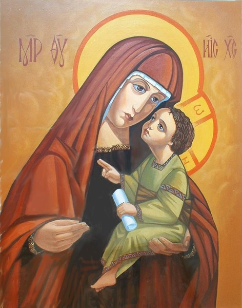 La Virgen Santissima con Jesucristo