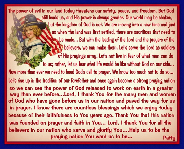 Help To Be A Praying Nation Again......