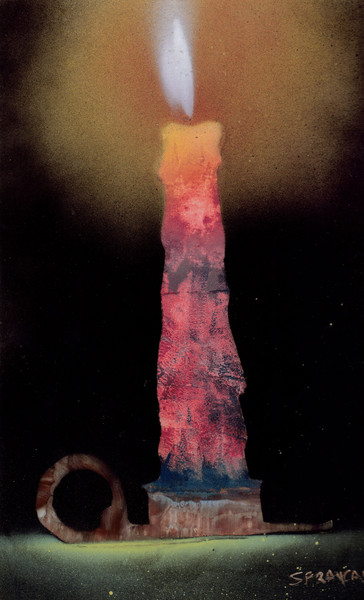 clored spraycandle
