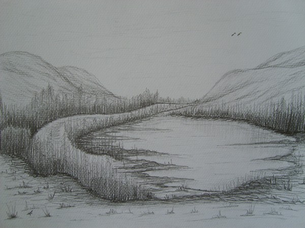 Lakeside (in graphite)