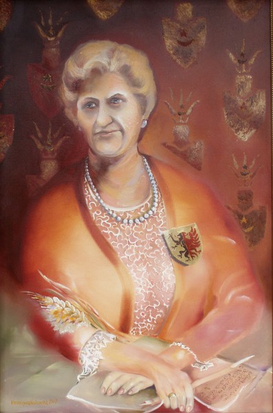ALEXANDRA KONOPINSKA WEDROWSKA-HERALDIC PORTRAIT