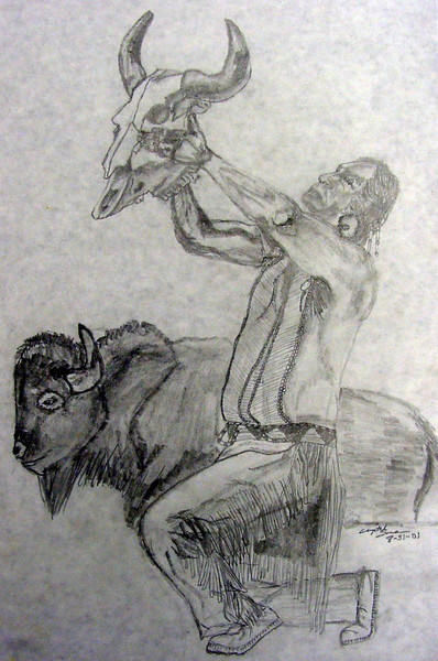 indian & buffalo