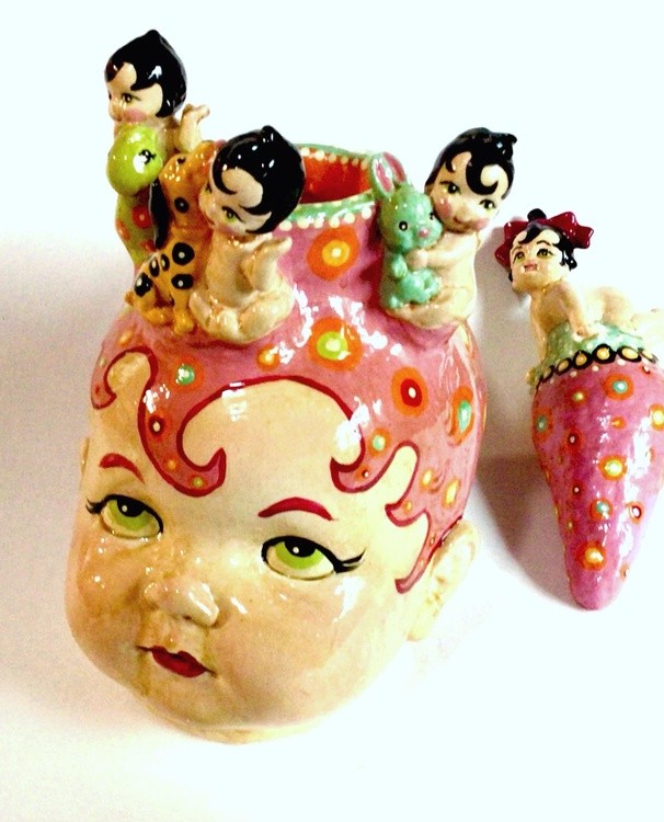 A lot on my mind. Face Jug