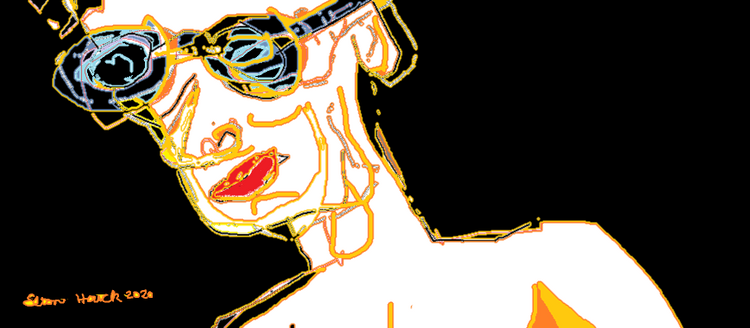 REVERSE RACISM BLACK MAN DOING WHITE FACE(C) 2020 ELTON HOUCK