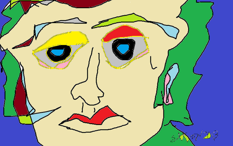 Ghost of Elvis......... (c) 2013 elton houck,,digital fantasy..---.from--ELTON'S ART TIME VAULT----