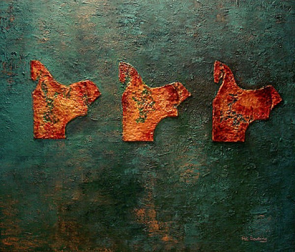 three horses