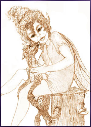 Fairy with Baby Dragon