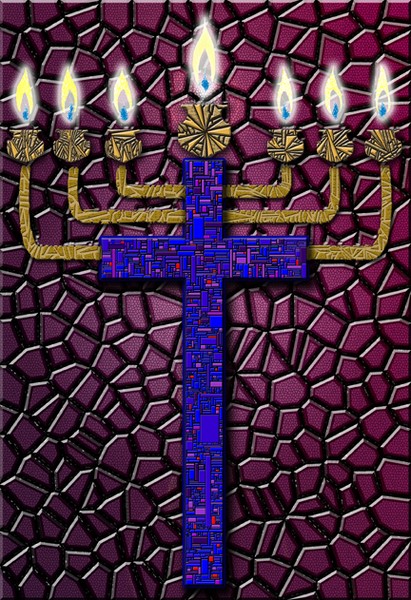 Menorah Cross