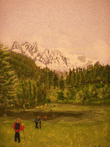 Walking to the Alps