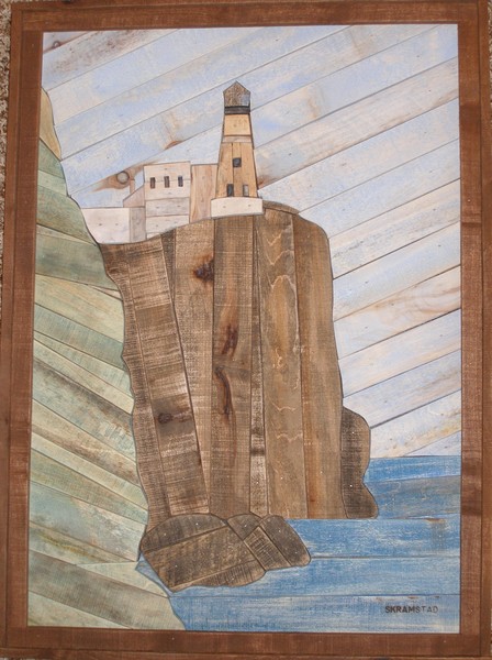 split rock lighthouse lath art