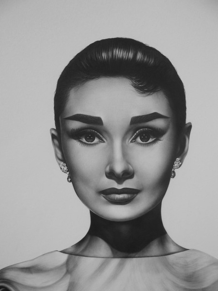 Audrey Hepburn  Graphite 30x40