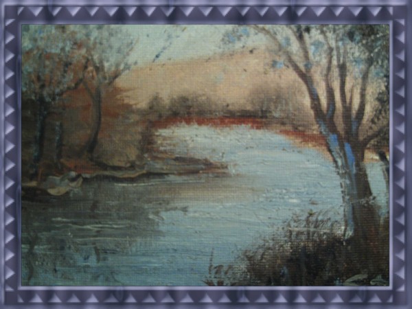 '2 COLOR' limited palete painting-Sal Caruso(c.)99