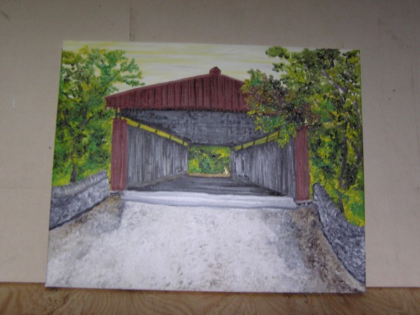 red covered bridge - bridal path