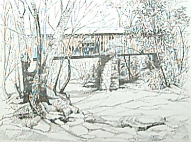 COVERED BRIDGE/WINDSOR MILLS  by Jan Szabo