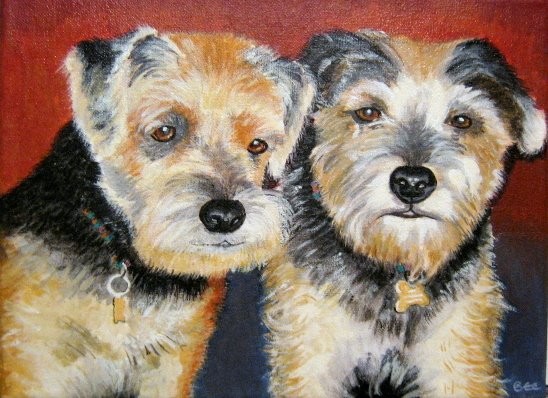 Original pet portrait painting