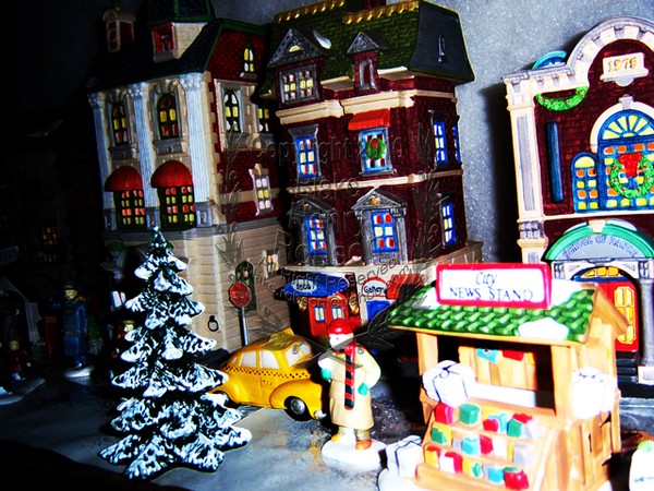 Department 56 Christmas Village Digital Art