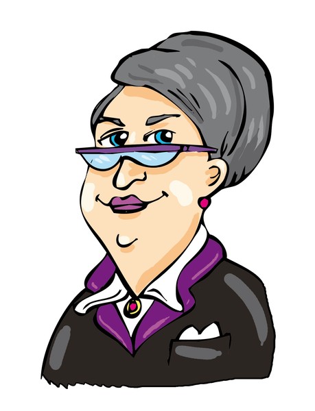 Old woman with glasses