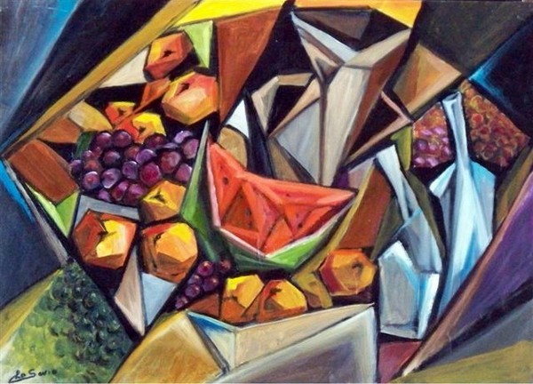 Fruit and pitcher