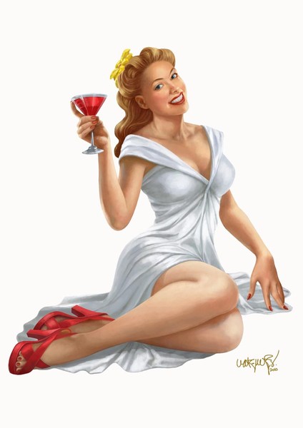 50s pin-up girl