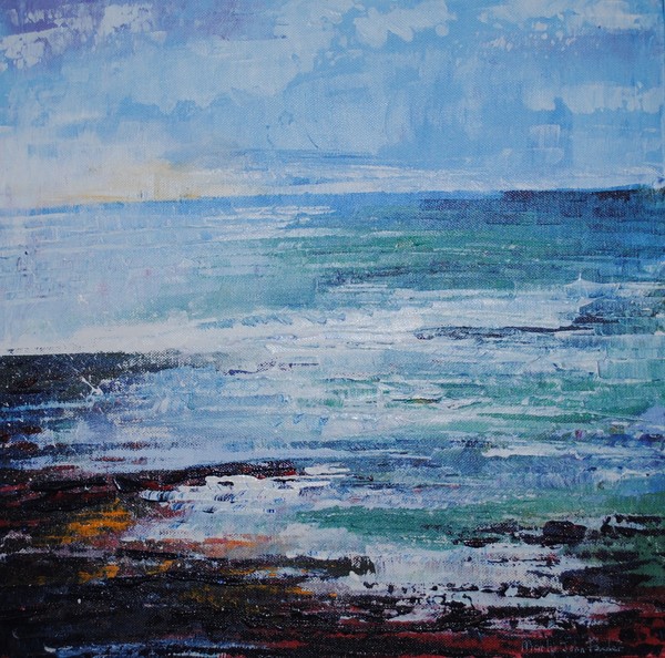 Rocks and Sea by martin john fowler