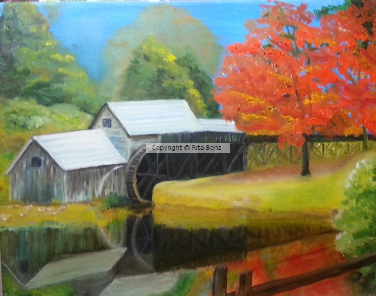 Old Mill in Autumn