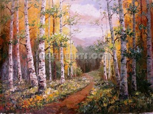The white birch forest