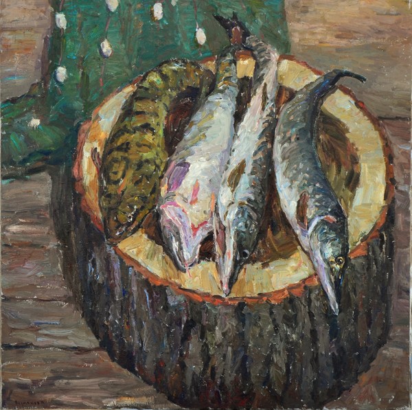 The catch from the river Kama