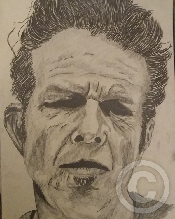 Tom Waits Drawing