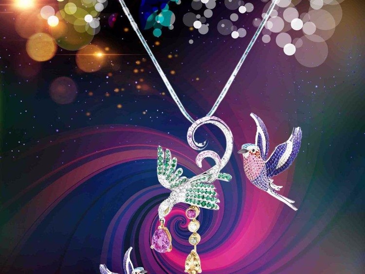 Colorful Jewelry Birds