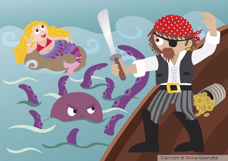 Mermaid and Pirate