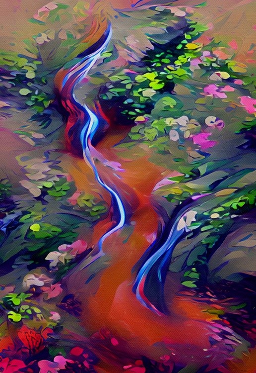 Gently Flowing Stream