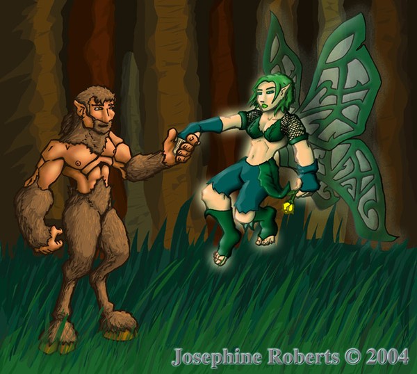Satyr and Fairy