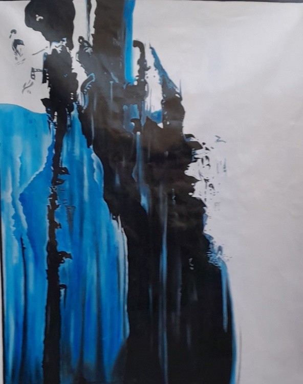 Original abstract canvas acrylic painting