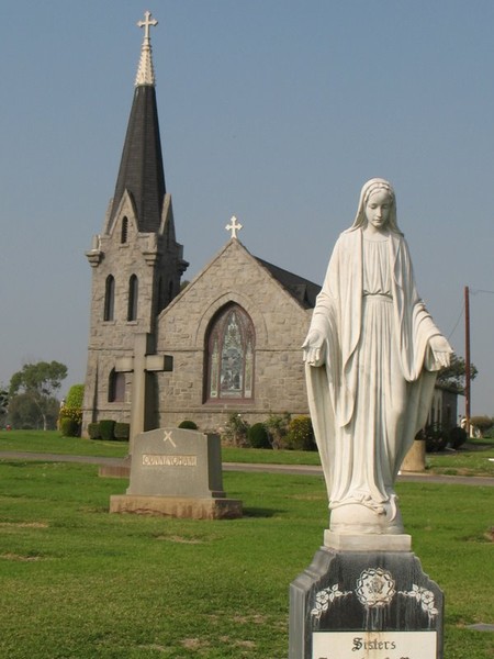 Statue and Church