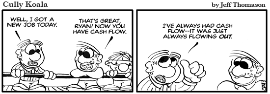 Cash flow - but it's going the wrong way