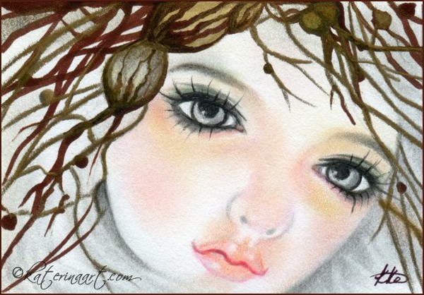 Nutty Crown -ACEO 
