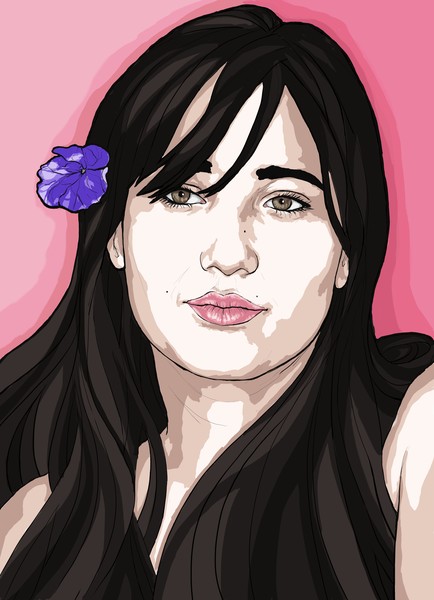 Portrait of Milagros- Commission-