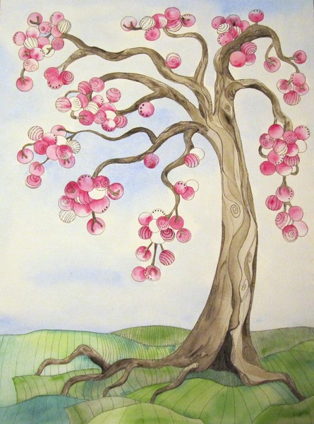 Whimsical Pink Tree