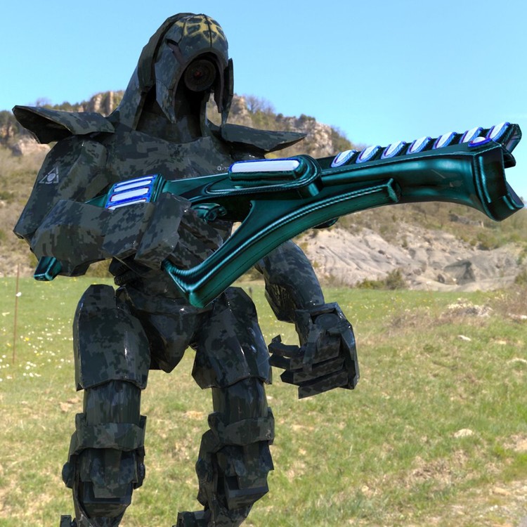 Storm Robot in a Field