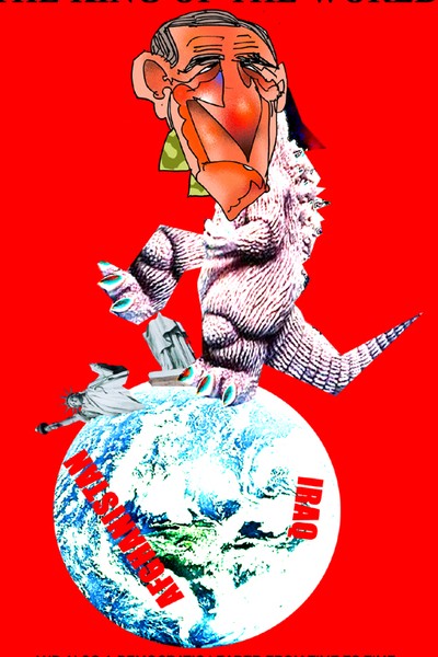 an old ilustration of george bush