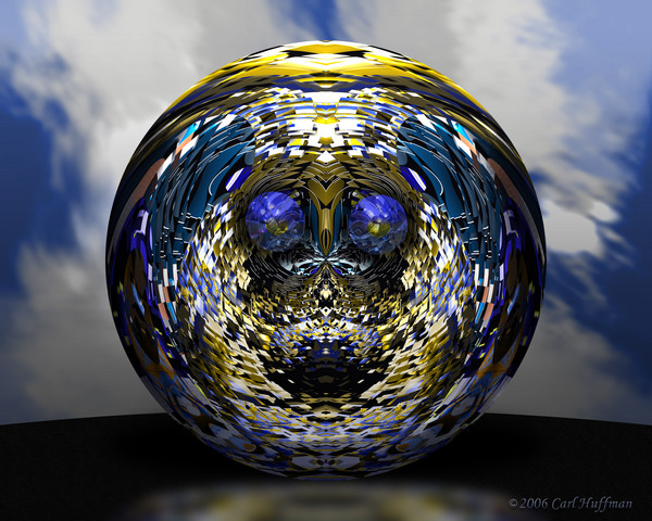 Yellow Blue Globe