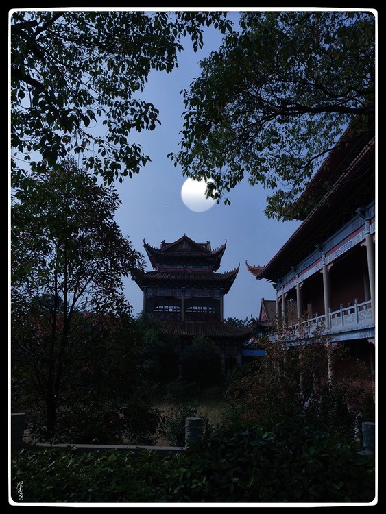 Temple in Moonlight