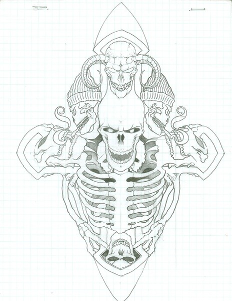 skulls on top of skulls