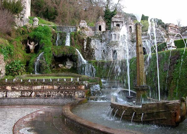 Water Fall at Villa D'este Italy-3