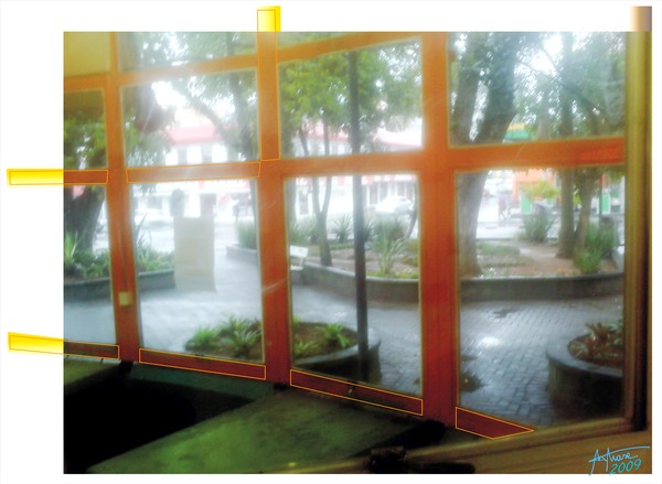 INSIDE OF THE KIOSK