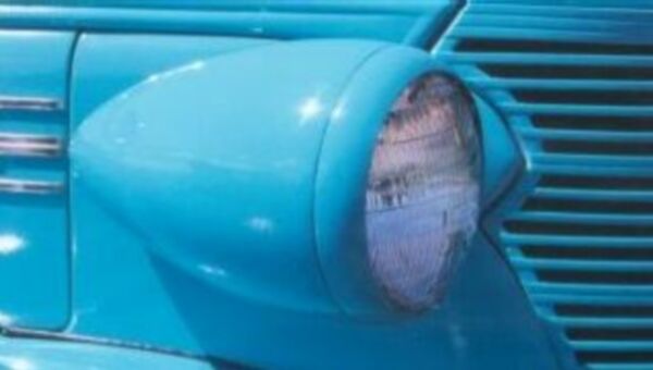 blue car