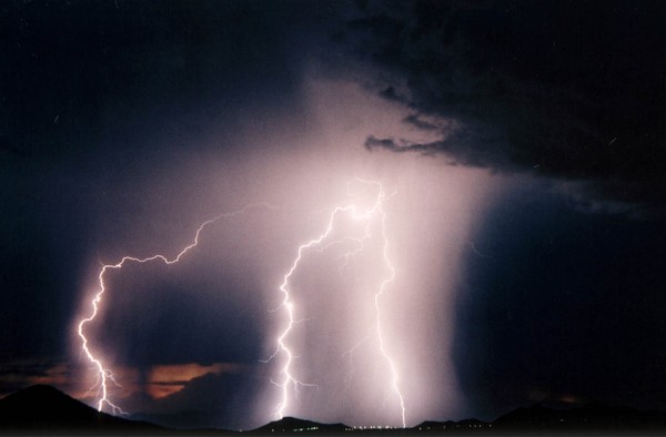 Sunset Lightning