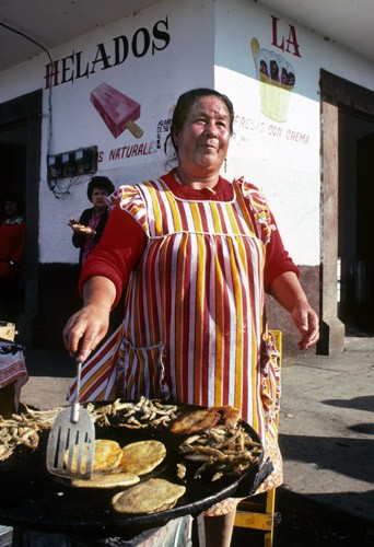 Tortilla maker, Patzcuaro, Mexico