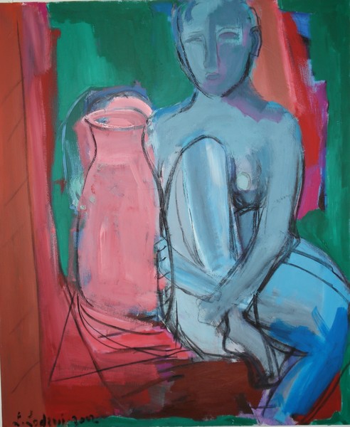 Frau mit Krug (woman with jug)